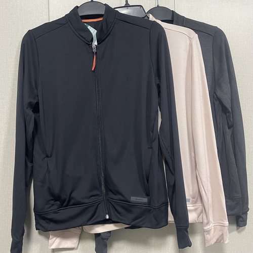 侬家运动拉链开衫女春秋胖MM大码宽松瑜伽健身外套拉链衫速干上衣