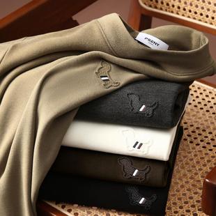 气质半高领 发热保暖 秋冬新款 男士 卫衣 礼袋装 打底衫 膨体绒