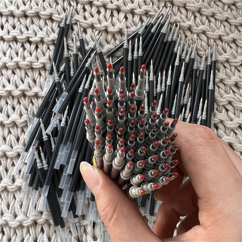 황동 펜 교체용 리필 검정색 플라스틱 중성 수성 리필 10팩