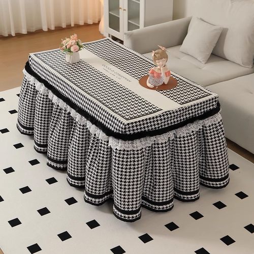 烤火罩新款千鸟格加绒加厚烤火被