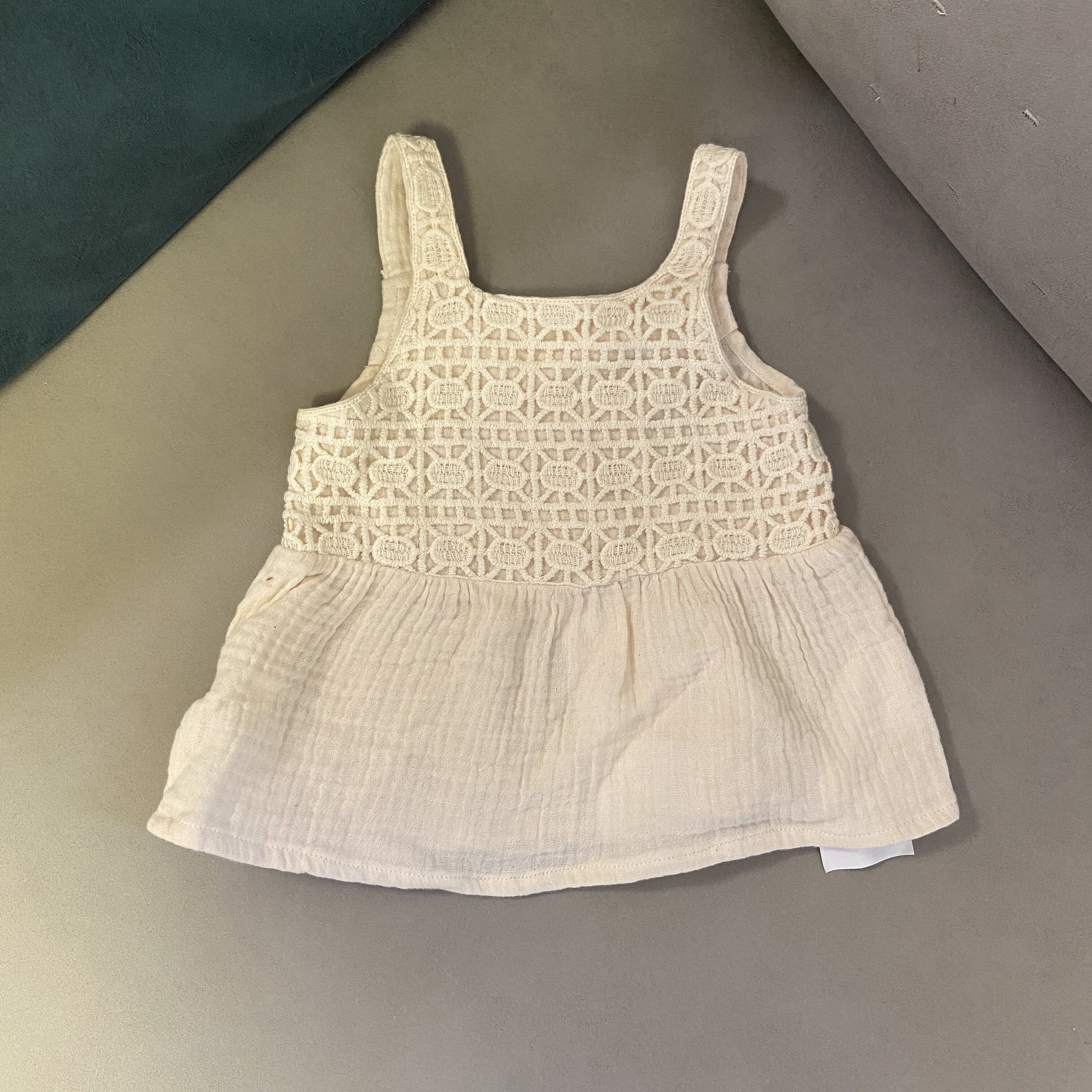 外贸欧单婴幼儿法式时尚洋气背心裙夏季女宝宝纯棉纱布吊带连衣裙