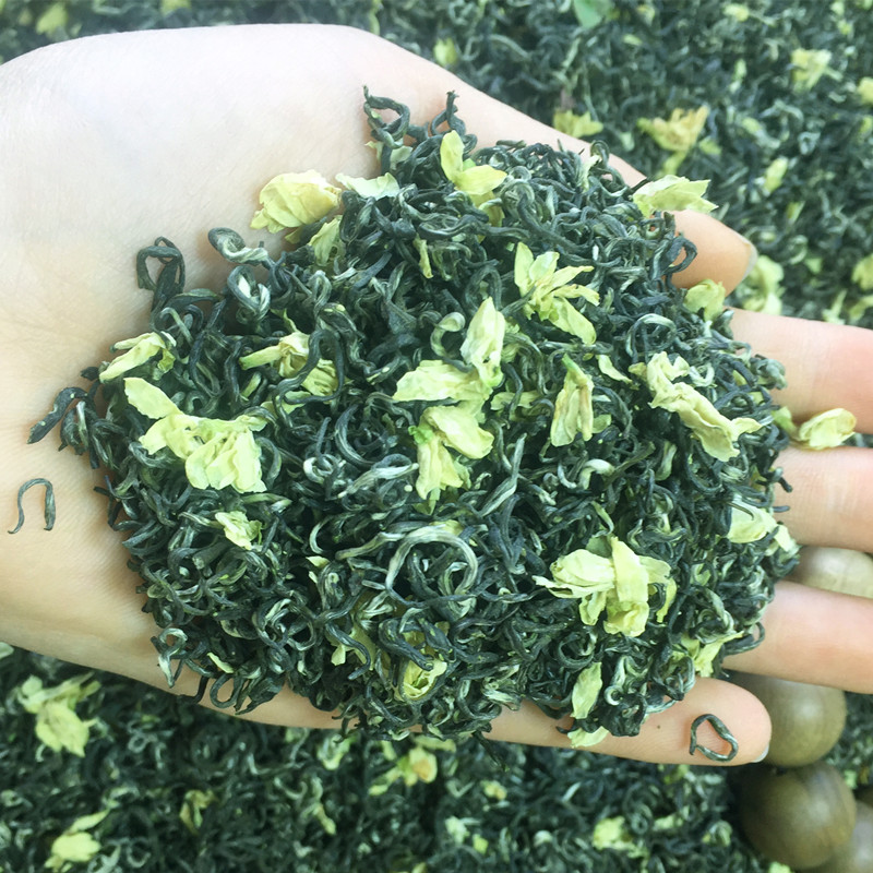 2024新茶现货250G蜀茗润飘雪茉莉花茶叶浓香特级单芽小白毫铁盒装