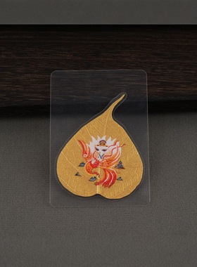 天然菩提叶唐卡财库手机