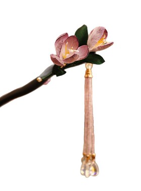 新中式手工绒花简约花朵