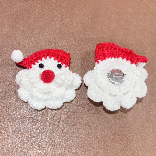 圣诞节礼物胸针手工针织