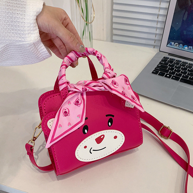 可爱草莓熊包包diy玉桂兔