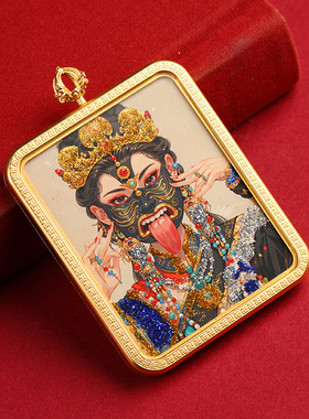 藏式文玩彩金唐卡前世今