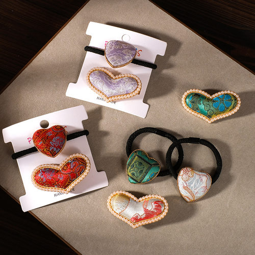 宋锦复古发夹发饰套装高