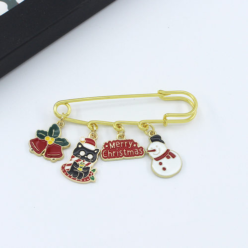 欧美圣诞胸针跨境别针合