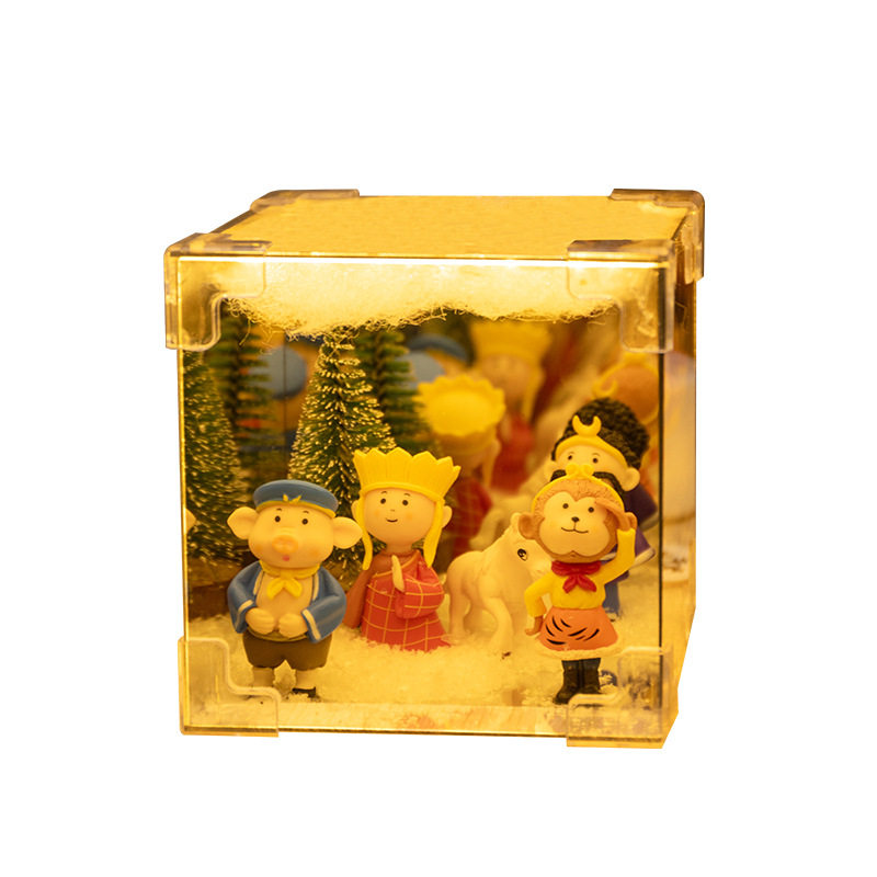 新年魔方小夜灯DIY卡通财