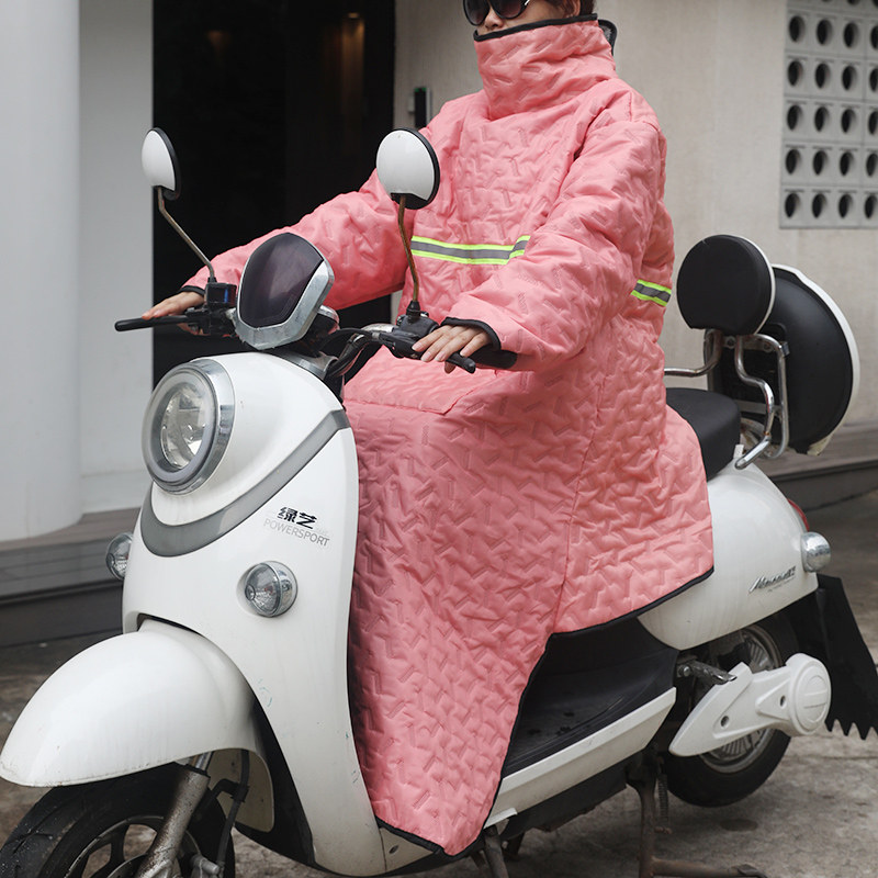 电动车挡风被冬季加绒加厚挡风