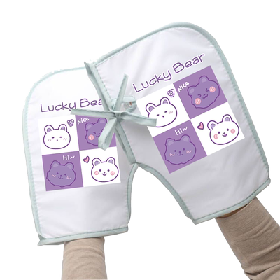 升级款电瓶车把手套多层防晒