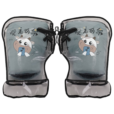 防水壳电瓶车手把套加绒加厚