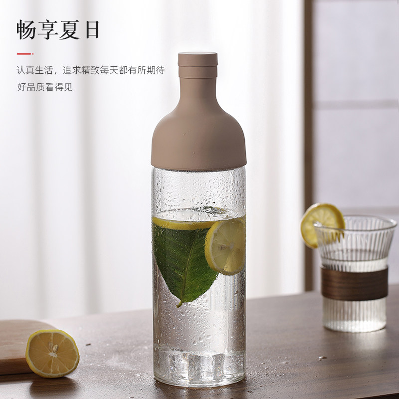 爱洛琳 耐热玻璃冷萃壶咖啡过滤壶 家用果茶分离冷泡壶冰滴壶水壶