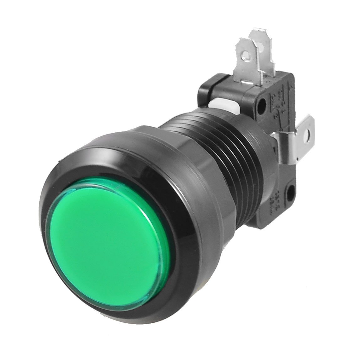SZS Hot Green LED Lamp 24mm Dia Round Push Button w Limit Sw