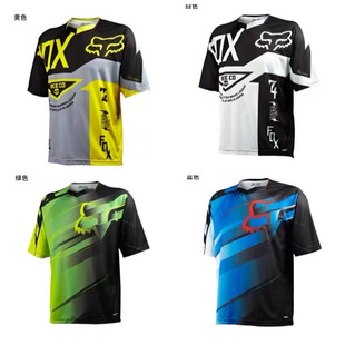 夏季新款FOX 狐狸头新款T恤骑行服速降服单车服夏季户外速干短袖