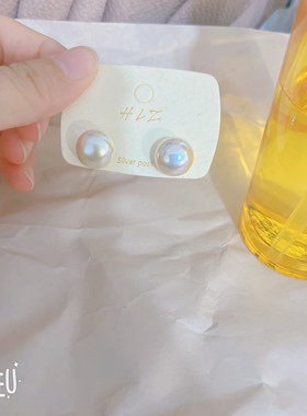 BOBO小香风珍珠银针百搭耳钉