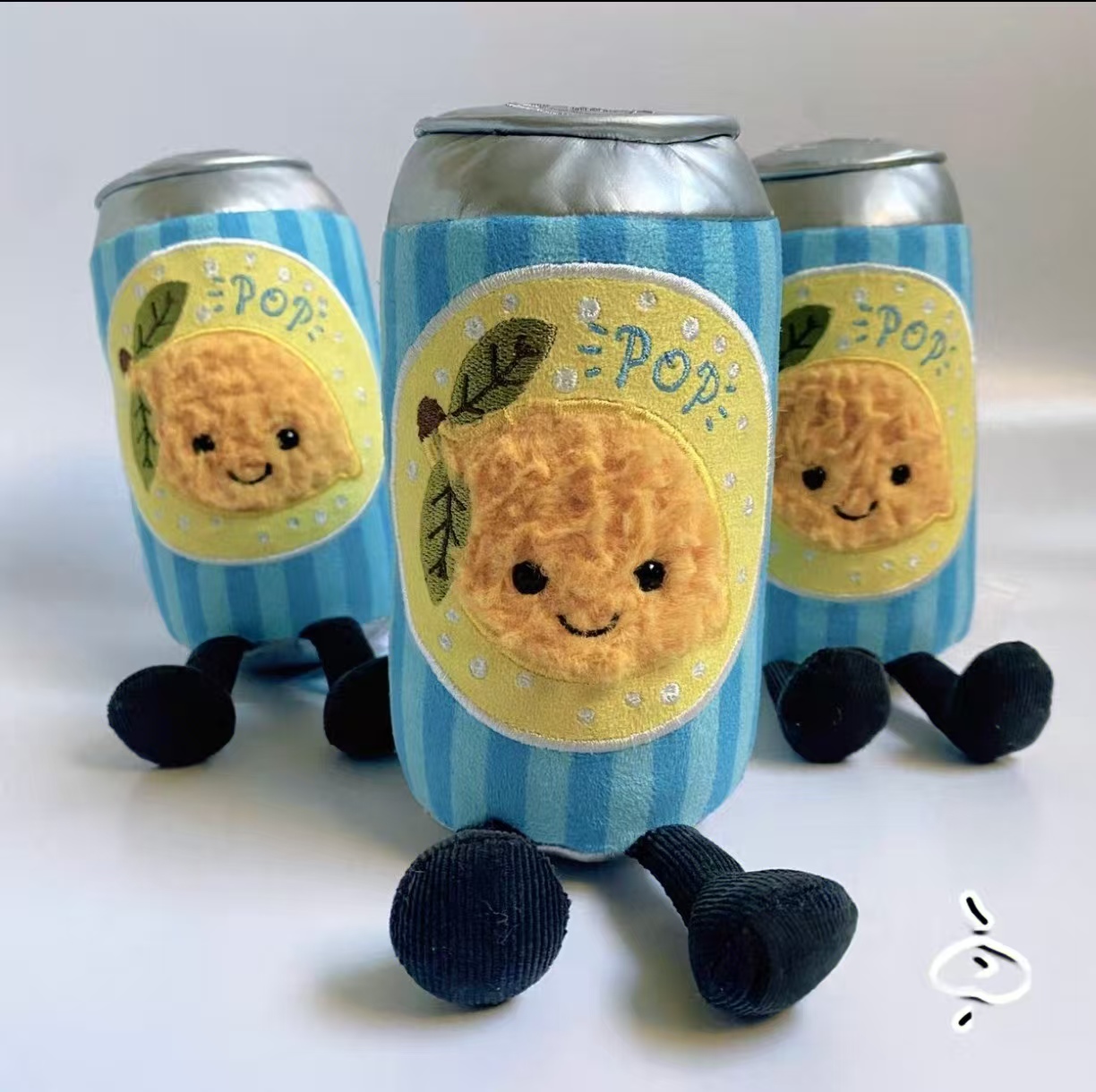 JELLYCAT JELLYCAT趣味可乐柠檬汽水毛绒玩具玩偶公仔