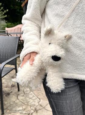【英国正品】Jellycat门罗苏格兰梗犬包包玩偶西高地狗包毛绒玩具