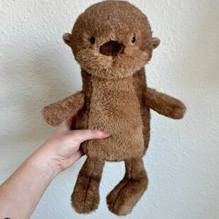 JELLYCAT现货正品布鲁克水獭公仔毛绒玩具可爱玩偶睡觉抱枕布娃娃