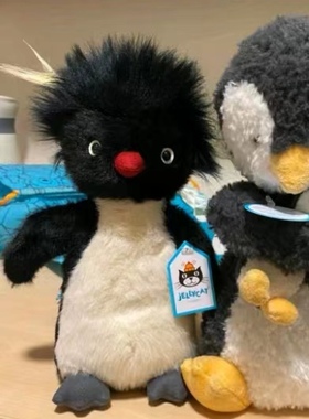 【圣诞新品】Jellycat圣诞爆炸头炸毛企鹅摇滚企鹅罗尼跳岩企鹅