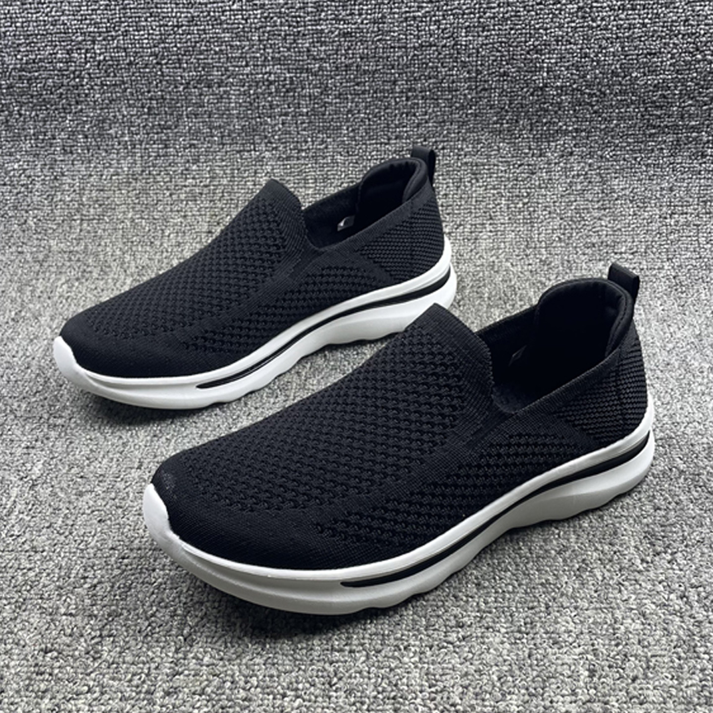 外贸男鞋一脚蹬网面透气休闲鞋新款浅口低帮日常开车爸爸豆豆单鞋