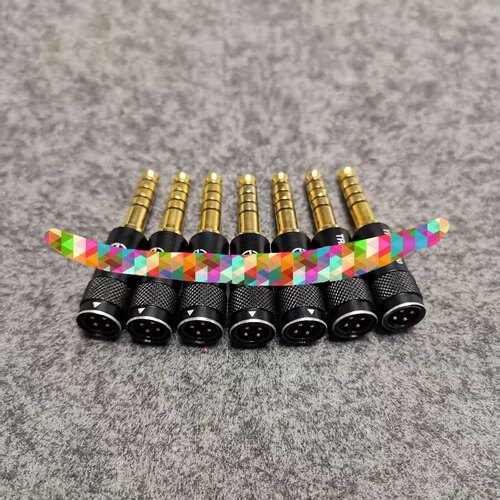 适用于TRN耳机升级线的可插拔转换插头3.5 & 4.4插口