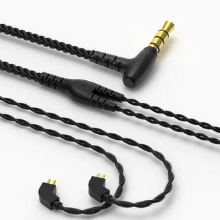 CVJ耳机音频线0.78监听线四股无氧铜带麦线控3.5mm插头秦王耳机