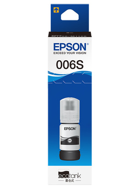 爱普生(EPSON) 006s系列黑色墨水瓶（适用Epson M1108/M1128）