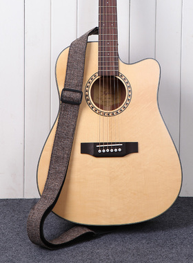 简约棉麻民谣木吉他背带 个性加宽吉他肩带电吉他背带男女吉他带