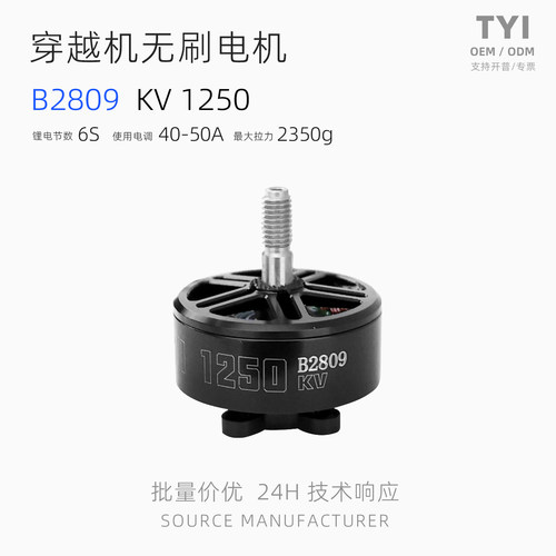 TYI天意无刷电机2809FPV航模马达