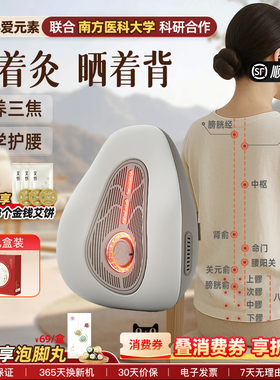 科爱元素小靠山办公室无烟艾灸龙骨灸八髎腰骶热敷按摩家用靠垫背