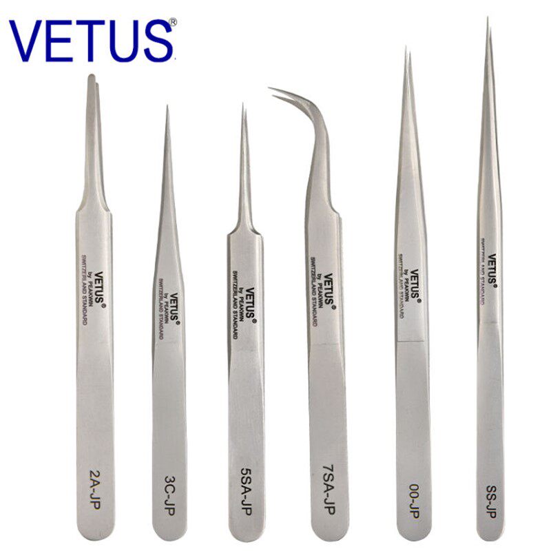 VETUS JP系列高端超精密精品镊子特种不锈钢防磁防酸钟表电子维修