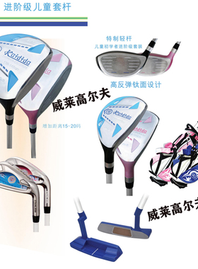 台湾Kaidida儿童高尔夫球杆 青少年初学职业套杆凯帝达JG进阶级