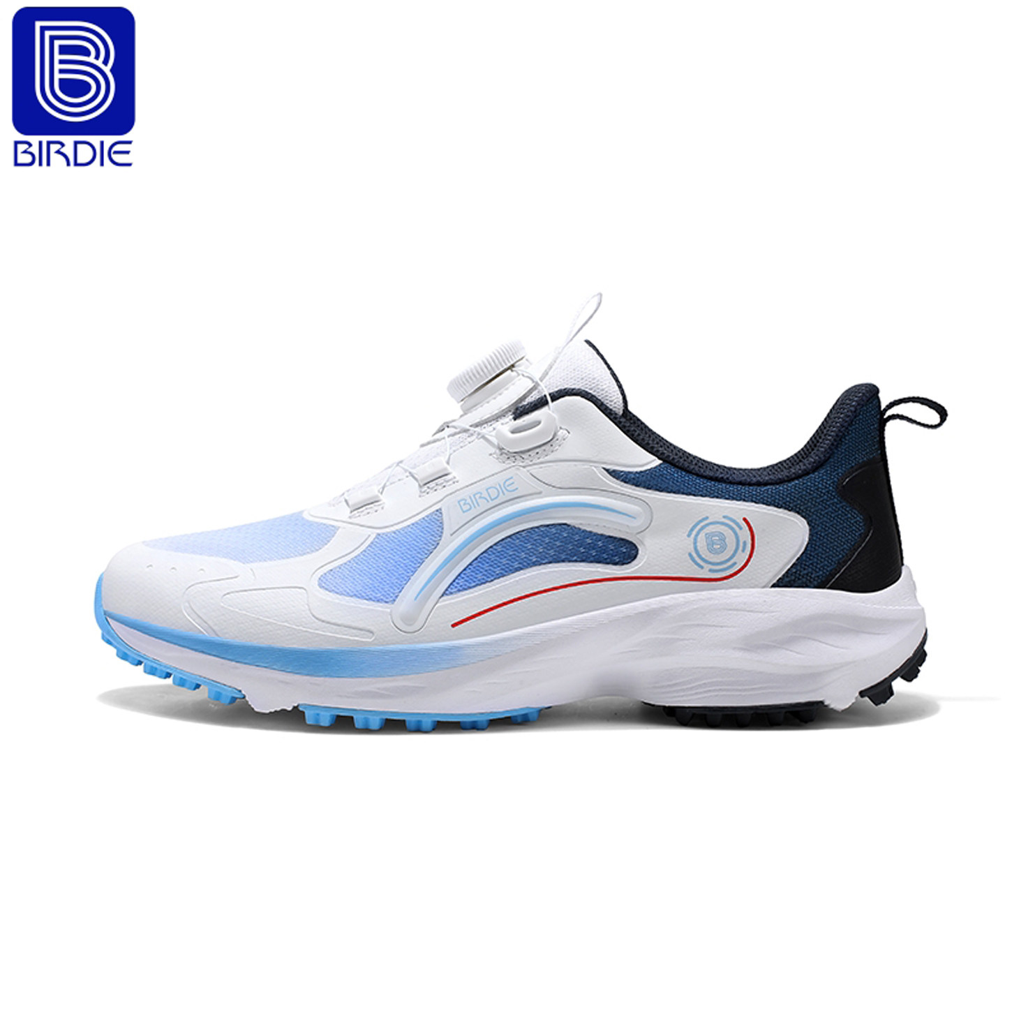 Birdie儿童高尔夫球鞋男女童旋转鞋耐磨强抓地青少年防水防滑鞋子