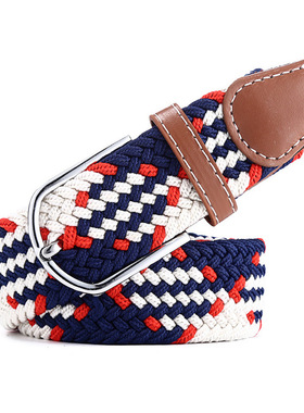 PRGR青少年高尔夫皮带 男女弹性编织腰带 时尚休闲运动裤针扣腰带