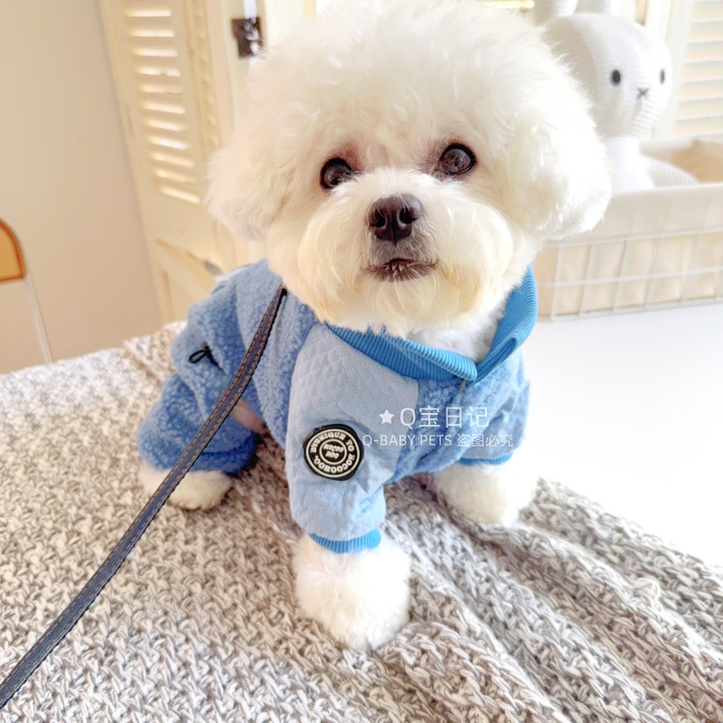 【品牌】宠物比熊雪纳瑞泰迪博美狗狗衣服秋冬装可爱帅气四脚衣