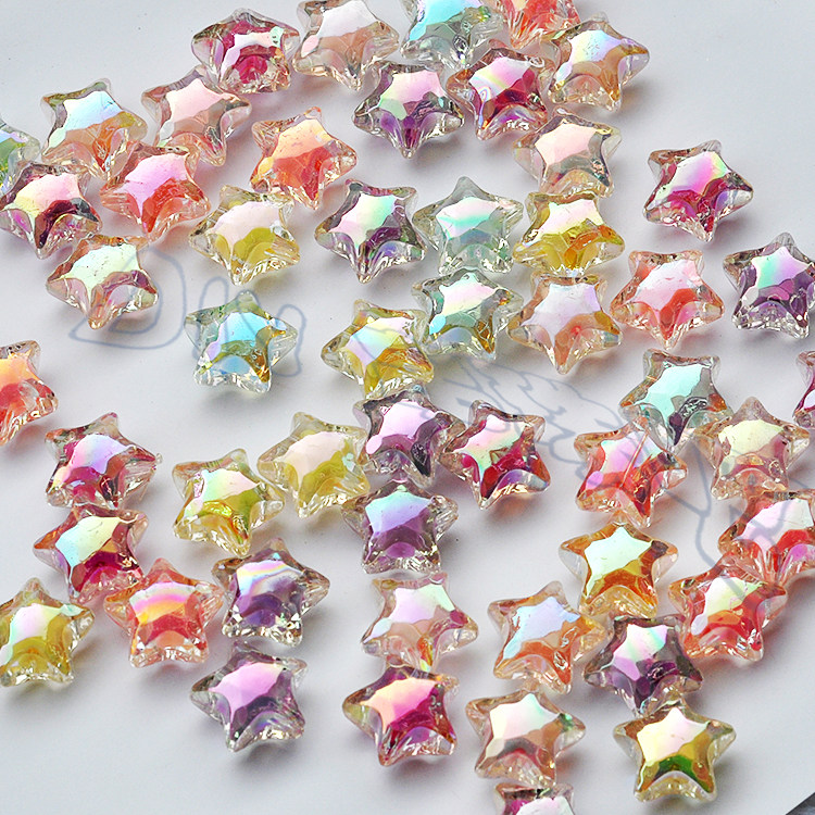 亚克力糖果珠梦幻彩色粉嫩少女心儿童diy手工串珠头饰品材料道具