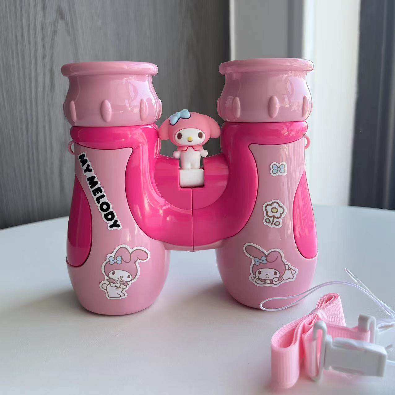 三丽鸥望远镜儿童清放大镜酷洛米紫色美乐蒂粉色造型便携玩具