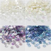 进口不掉色6mm曲面凹片服装 婚纱手工diy制作材料亮片手缝珠片辅料