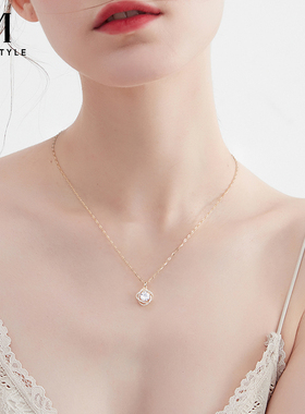 mck跳动的心项链锁骨链女