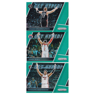 NBA球星卡 瓦兰丘纳斯沃尔怀特塞德 17-18prizm get hyped绿折