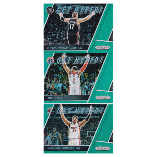 NBA球星卡 瓦兰丘纳斯沃尔怀特塞德 17-18prizm get hyped绿折