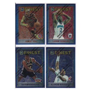 球星卡乔治希尔拉里约翰逊大卫罗宾逊莫宁topps1996finest