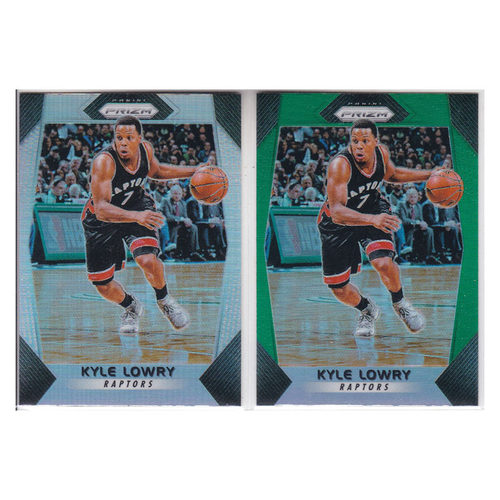 球星卡 洛瑞 银折射 绿折射 帕尼尼17-18prizm