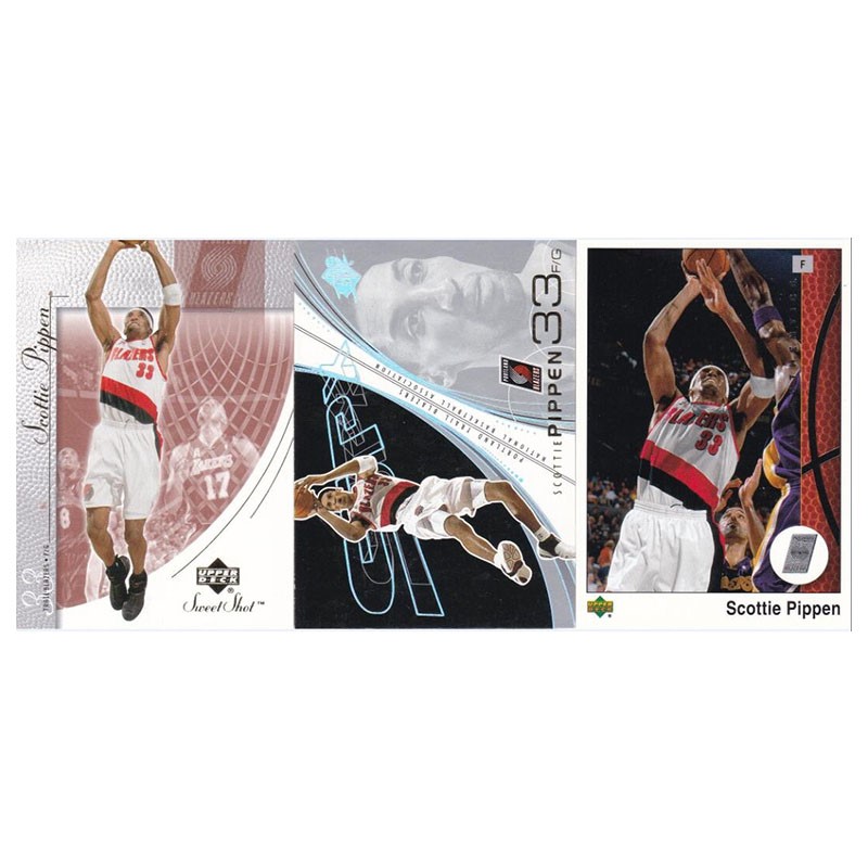 NBA球星卡 斯科特皮蓬 UD 2002 spx折射 开拓者队