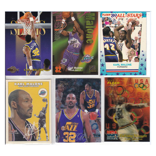 球星卡卡尔马龙skybox1995 1997fleer1989 2001印签1995 1996全息