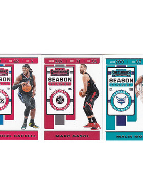 球星卡 哈雷尔 马克加索尔 蒙克 帕尼尼19-20contenders