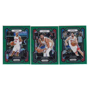 球星卡杰伦杜伦 萨迪克贝 乔哈里斯 绿折射帕尼尼23-24prizm