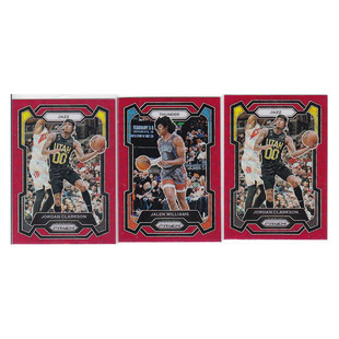 球星卡 克拉克森 杰伦威廉姆斯 红折射 帕尼尼23-24prizm